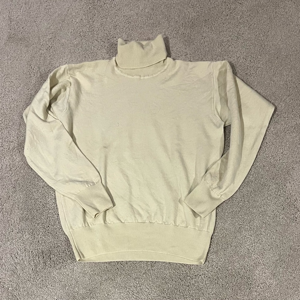 Lemon yellow Turtleneck Sweater